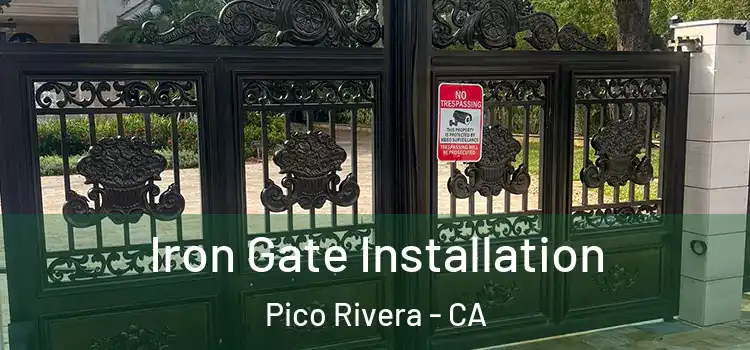 Iron Gate Installation Pico Rivera - CA